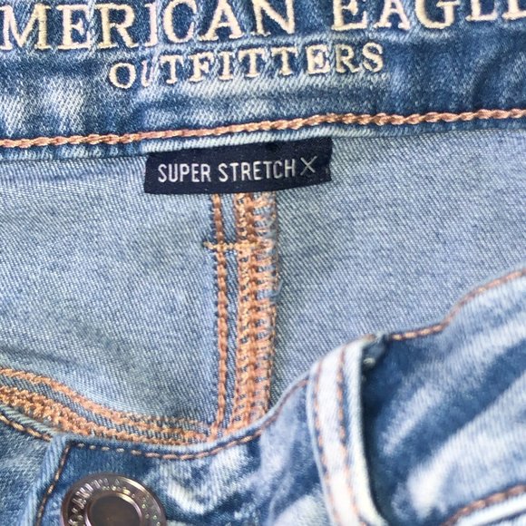 American Eagle super stretch X hi-rise jegging jeans sz 12R EUC LN - Picture 7 of 9